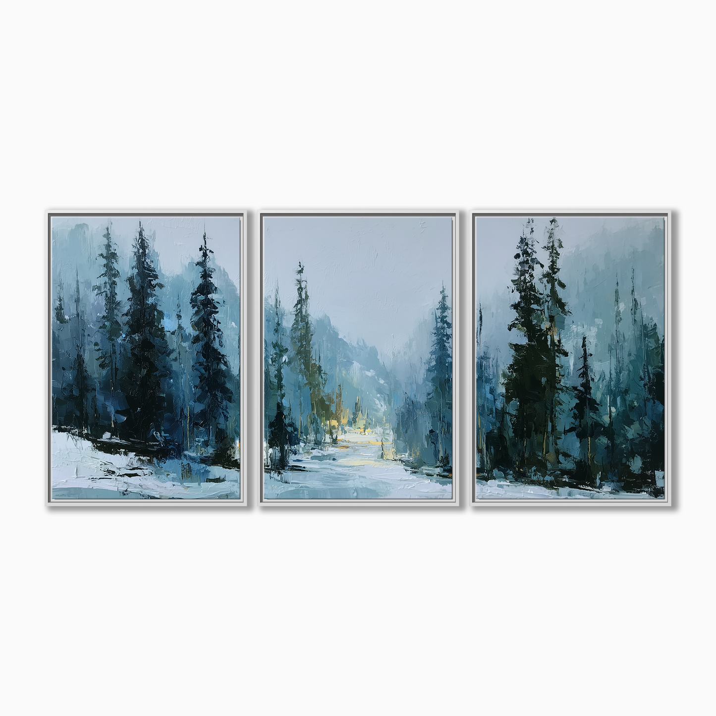 Moody Winter Forest