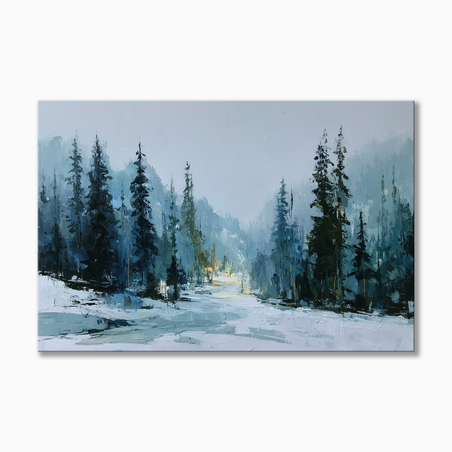 Moody Winter Forest