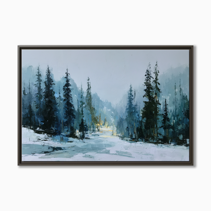 Moody Winter Forest