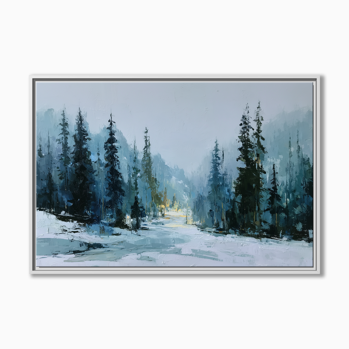 Moody Winter Forest