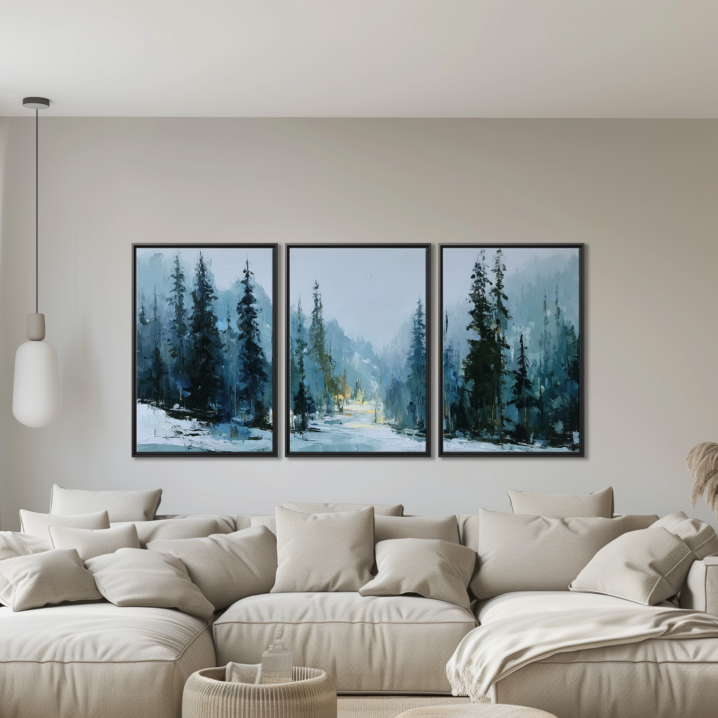 Moody Winter Forest