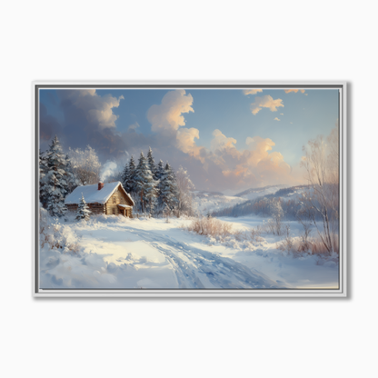 Snowy Winter Cabin