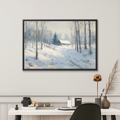 Winter Forest Cabin